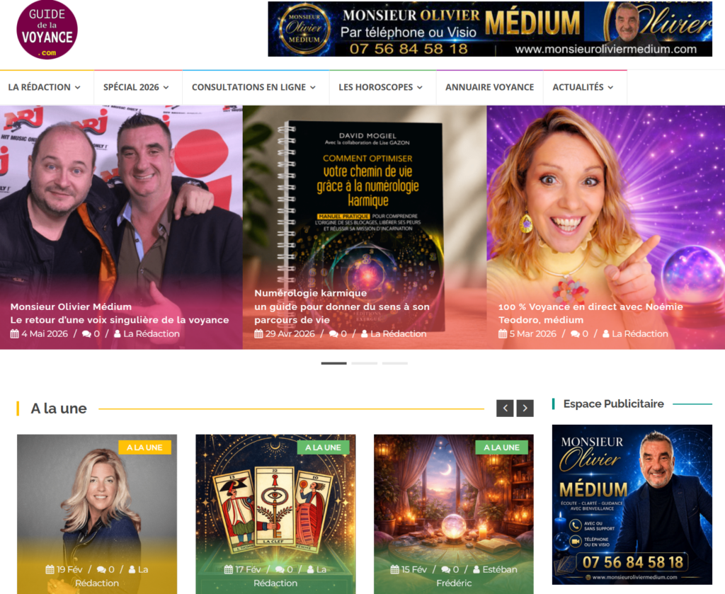 GUIDE DE LA VOYANCE MEDIUM SERIEUX